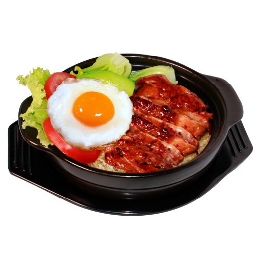 Cơm tay cầm gà xá xíu mật ong