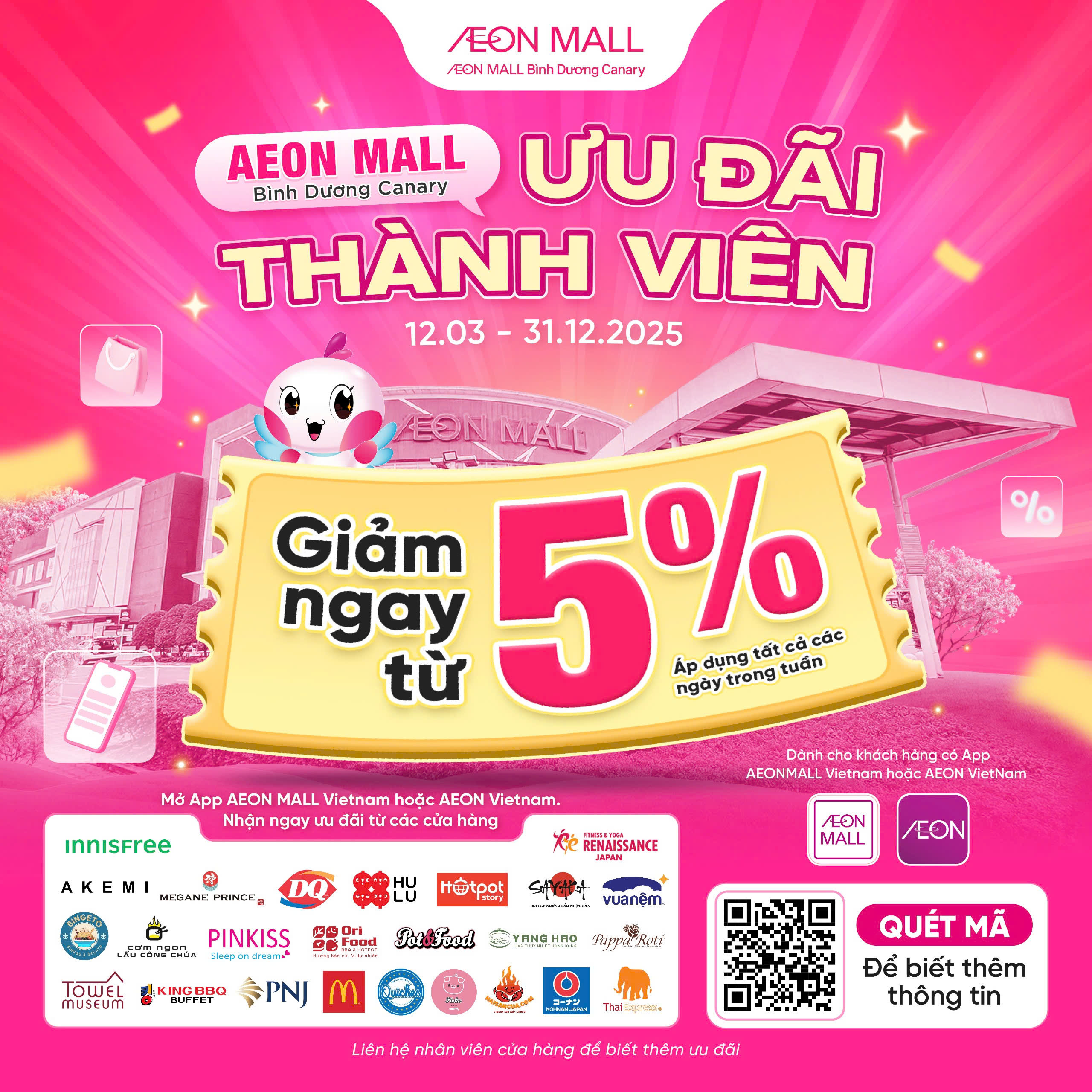 ƯU ĐÃI ĐĂNG KÍ THÀNH VIÊN AEON MALL