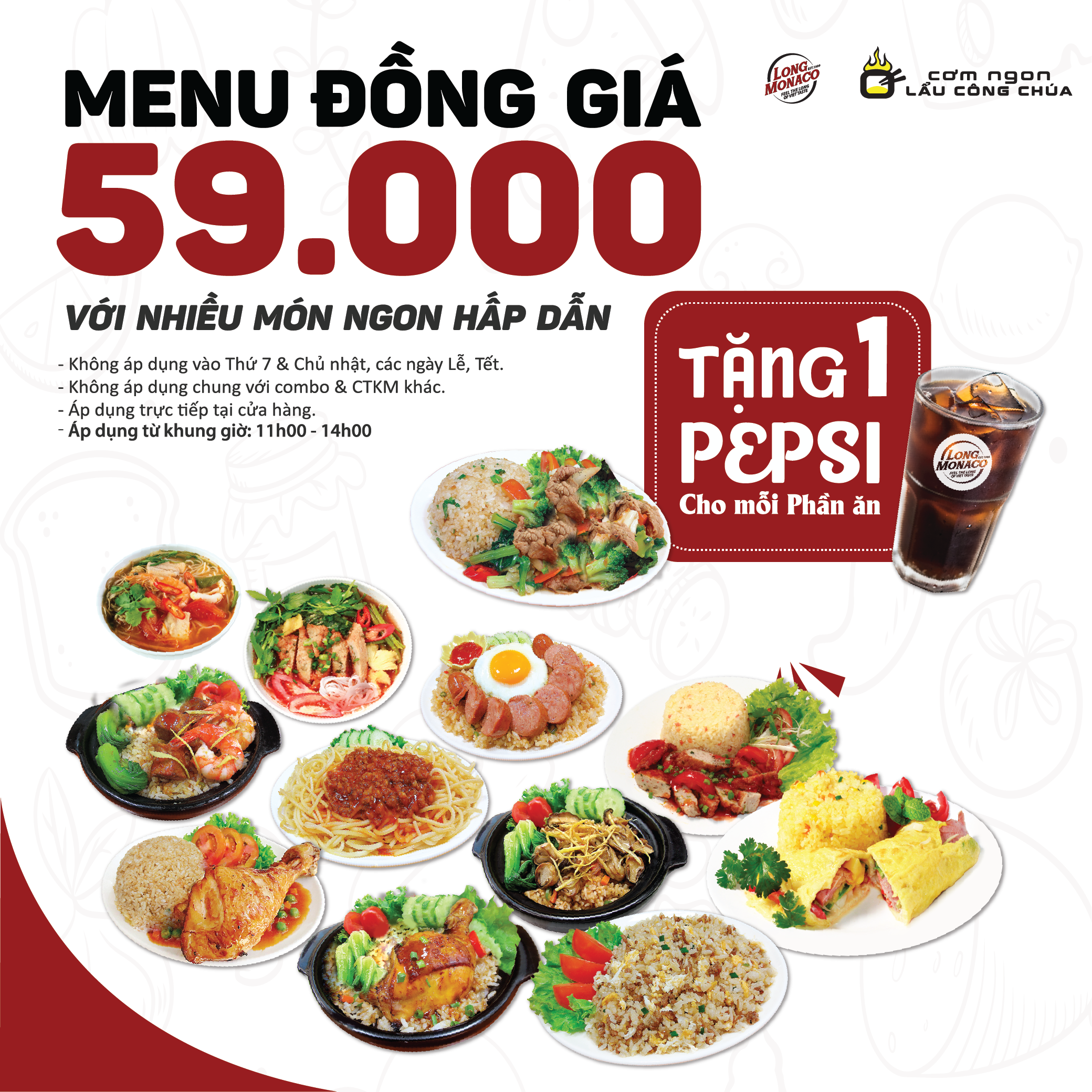 MENU ĐỒNG GIÁ 59K